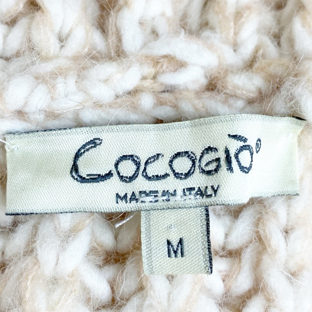 Cocogio Wool & Mohair Blend Chunky Knit Sleeveless Open Front Long Cardigan - Picture 5 of 7